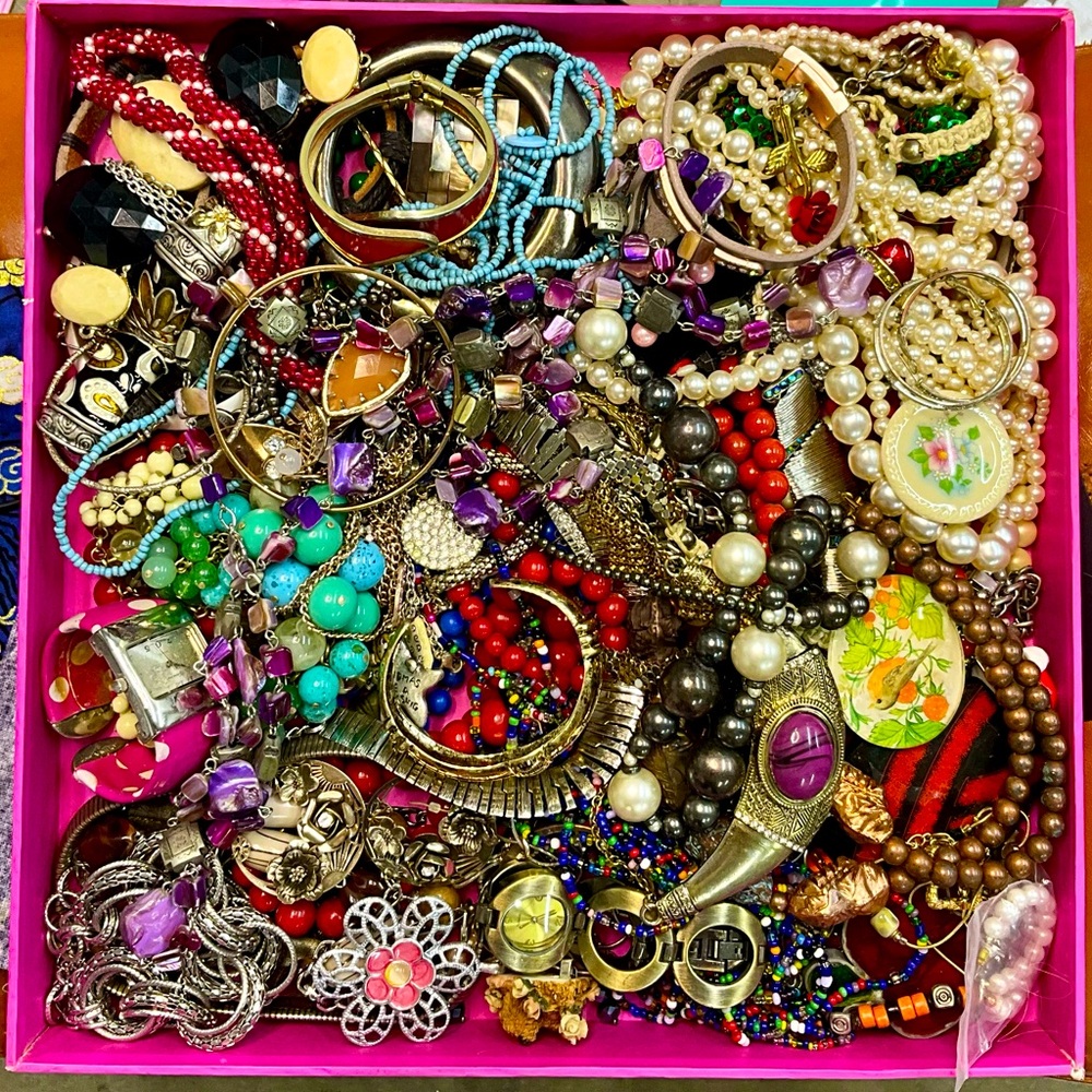 5lb Jewelry Lot - All Wearable Pieces